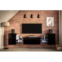 Mueble TV A3 (Negro brillo)