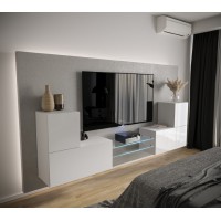 Mueble TV C4 (Blanco brillo)