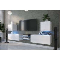 Mueble TV C4/2 (Blanco brillo)