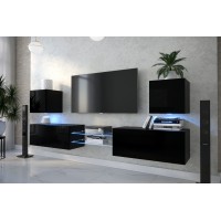 Mueble TV C4/2 (Negro brillo)