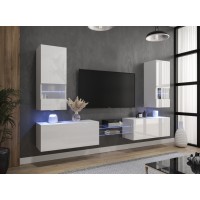 Conjunto de salón N42 (Blanco brillo)