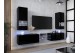 Conjunto de salón N42  (Negro brillo)