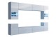 Conjunto de salón C27 (Blanco brillo)