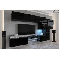 Conjunto de salón AN92 (Negro brillo)