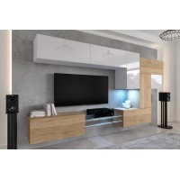 Conjunto de salón AN92 (Roble/Blanco)