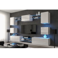 Conjunto de salón N1 (Blanco brillo)