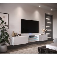 Mueble TV E6 (Blanco brillo)