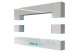 Conjunto de salón DAN1 (Blanco brillo)