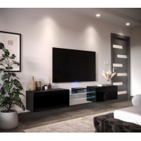 Mueble TV E6 (Negro brillo)
