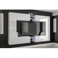 Conjunto de salón C20 (Blanco brillo)