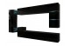 Conjunto de salón AN90 (Negro brillo)