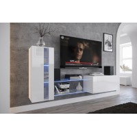 Mueble TV E7 (Blanco brillo)
